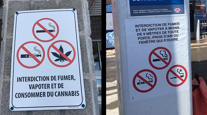 ne pas fumer, vapoter, cannabis